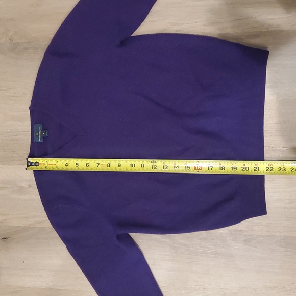 Brooks Brothers Women's Purple 100% Cashmere Sweater. Size M. - Picture 6 of 11